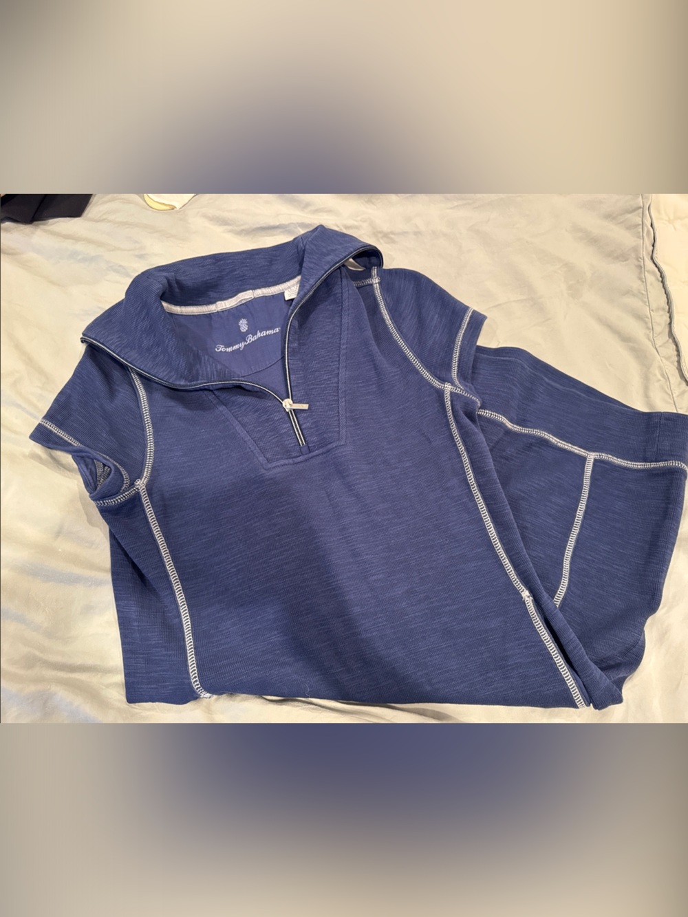 Tommy Bahama Women’s Swim Coverup - Navy with White Stitching